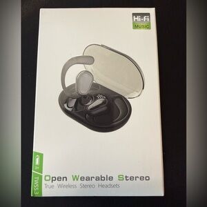 Black True Wireless Stereo Earbuds with Charging Case